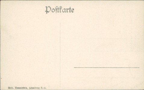 Adressseite der Ansichtskarte Altenburg, Herzogin Agnes Gedächtniskirche
