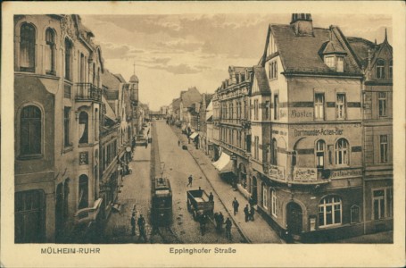 Alte Ansichtskarte Mülheim an der Ruhr, Eppinghofer Straße