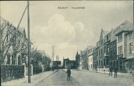 Alte Ansichtskarte Alsdorf, Hauptstraße