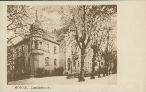Alte Ansichtskarte Moers, Landratsamt