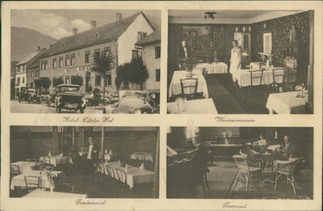 Alte Ansichtskarte Heimbach, Hotel Eifeler Hof, Bes. B. Weisspflog, Fernruf 31