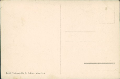 Adressseite der Ansichtskarte Interlaken (Höheweg), Hotel Interlaken, Interlaknerhof