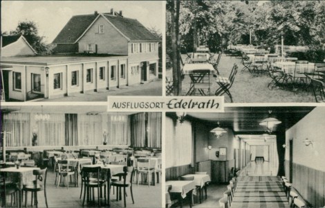 Alte Ansichtskarte Leverkusen-Edelrath, Gaststätte-Metzgerei Gerfer