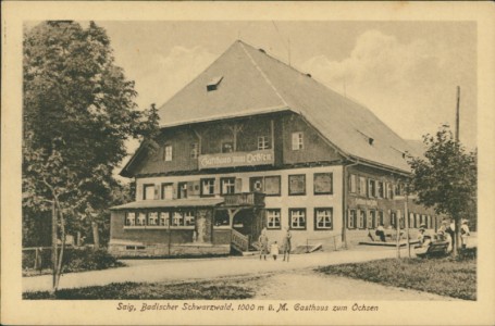 Alte Ansichtskarte Lenzkirch-Saig, Gasthaus zum Ochsen