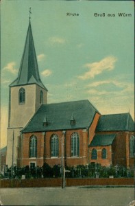 Alte Ansichtskarte Geilenkirchen-Würm, Kirche