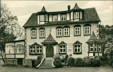 Alte Ansichtskarte Bad Wildungen-Reitzenhagen, Kaffee Bilstein, Restaurant und Fremdenpension, Besitzer: Hellmuth Lange