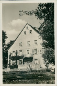 Alte Ansichtskarte Lenzkirch-Kappel, Gasthof u. Pension Sternen, Besitzer M. Glatz