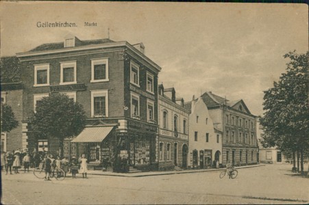 Alte Ansichtskarte Geilenkirchen, Markt