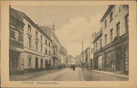 Alte Ansichtskarte Linnich, Rördorferstraße