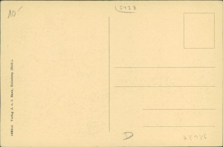 Adressseite der Ansichtskarte Heinsberg, Schafhausener Kreuz