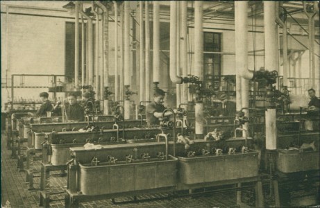 Alte Ansichtskarte Leverkusen, Farbenfabriken vorm. Friedr. Bayer & Co. B.6: Azo-Färberei