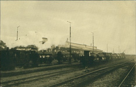Alte Ansichtskarte Leverkusen, Farbenfabriken vorm. Friedr. Bayer & Co. B.10: Güterbahnhof