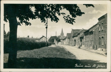 Alte Ansichtskarte Eschweiler-St. Jöris, Straßenpartie