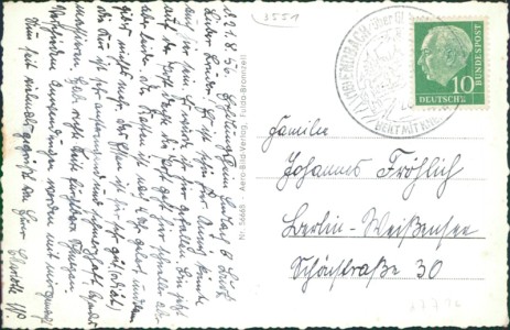 Adressseite der Ansichtskarte Bad Endbach, Badehaus Kneipp-Rheuma