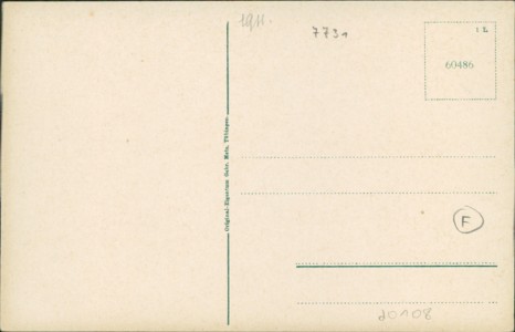 Adressseite der Ansichtskarte Kirnach, Blick auf Hotel Kirnach und Bahnhof Kirnach